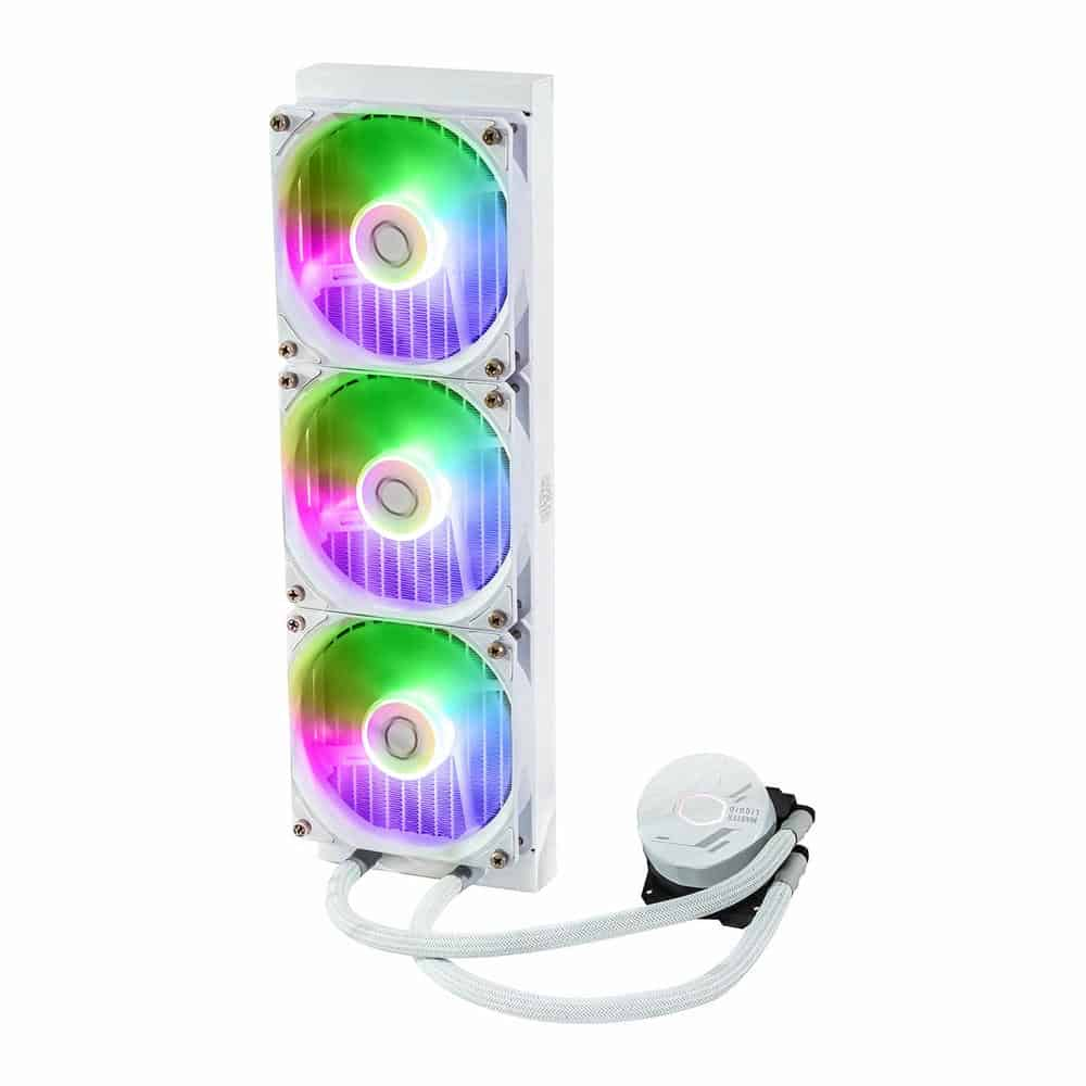 (image for) Cooler Master 360mm MasterLiquid 360L Core ARGB White Intel/AMD CPU Liquid Cooler